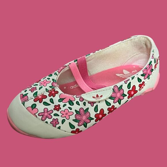 Adidas Toddler Floral Blossom Mary Jane Slip On Shoes Size 6 - Picture 8 of 8